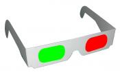 Red / Green Paper 3D Glasses