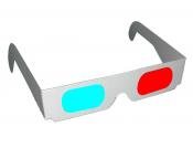 Red / Cyan Paper 3D Glasses